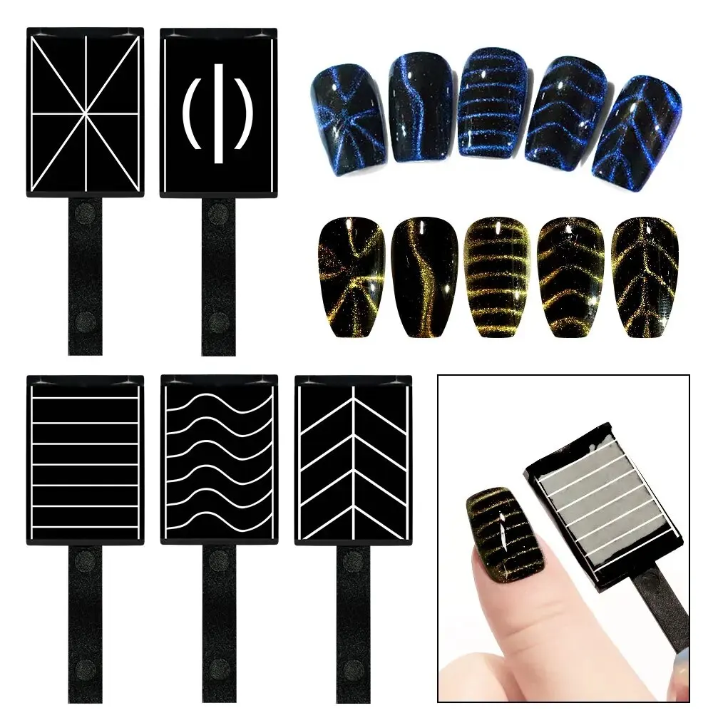 Magnetic Nail Art Tools 5pcs Magnet Stick for 3D Magnetic Cat Eye Gel