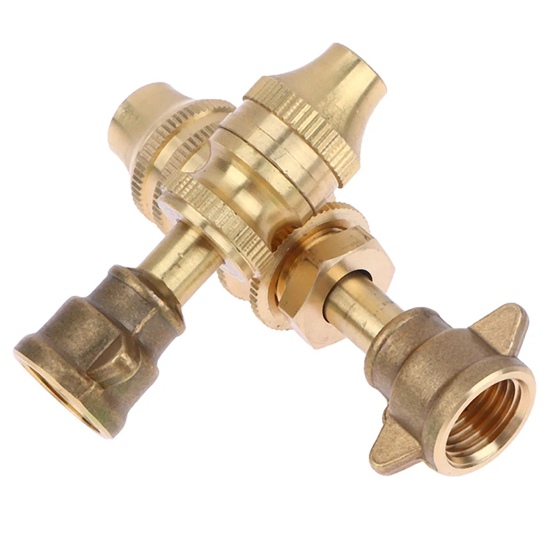 1pc Agriculture Brass Missile Nozzle Straight Jet + Mist Spray Adjustable Nozzle Electric Sprayer High Pressure Spraying 6/7.5cm