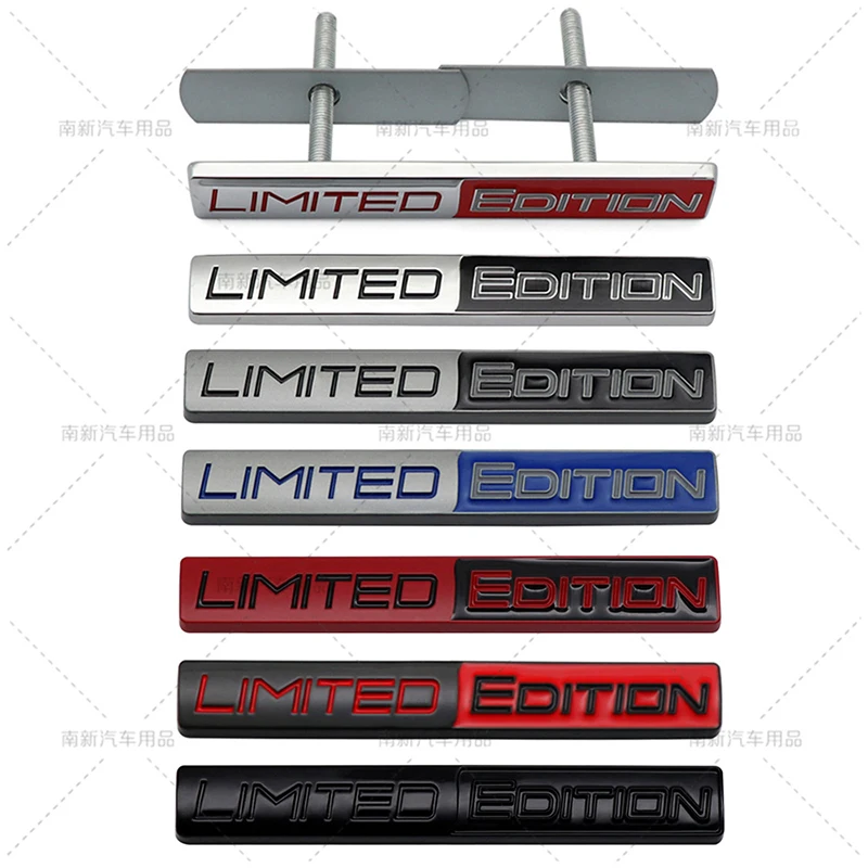 

Metal Limited Car Front Grill Emblem Stickers Rear Trunk Badge Decal For Jeep Wrangler Grand Cherokee Dodge SRT Challenger