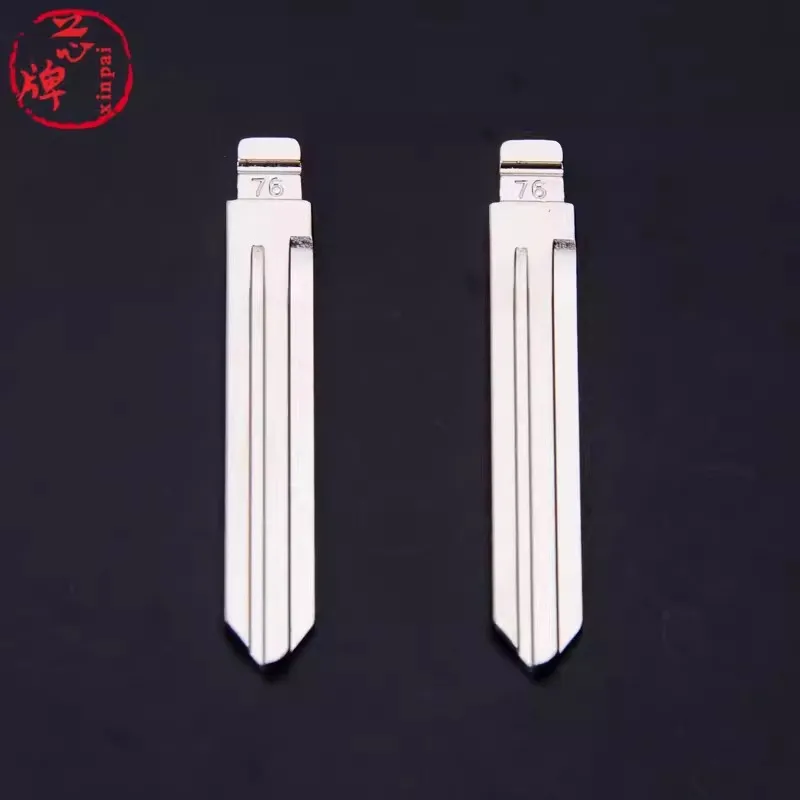 10pcs/lot Metal 76# KD Car Key Blank Flip Remote Blade NO.76 Metal Spare Key Head for KD KEYDIY VVDI Xhorse Remote for JAC car remote key,car key