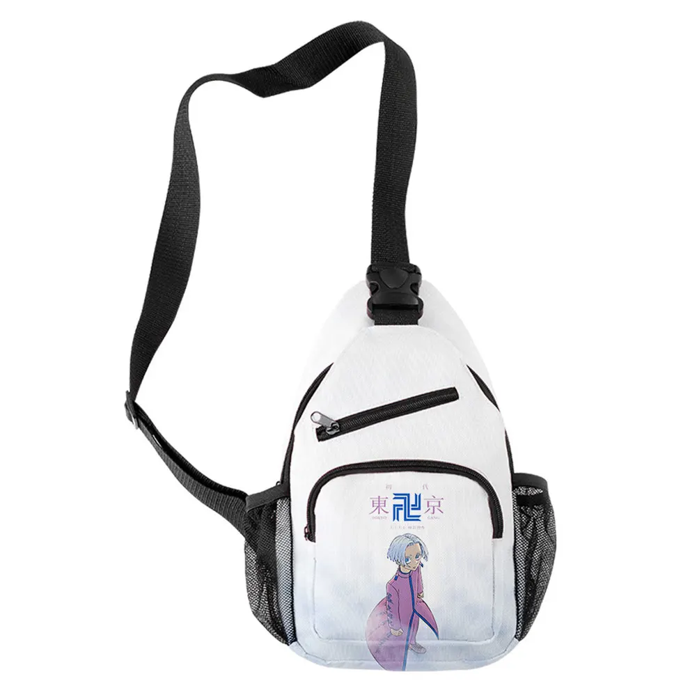 Youthful Anime Tokyo Revengers Boys/Girls 3D Print Chest Bags Oxford Waterproof Sports Crossbody Travel Bag Shoulder Bags