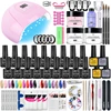 Nail Acrylic Powder Set Acrylic Nail Kit Glitter Nail Extension Set Full Manicure Set Nail Liquid Decorations Art Tools Kit 1