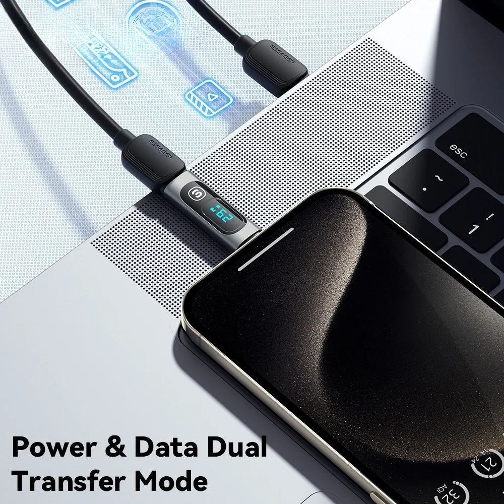 240W USB C Adapter Type C to USB C 3.0 2.0 OTG Connector Digital Display Data Adapter 100W For Macbook Pro Air Samsung