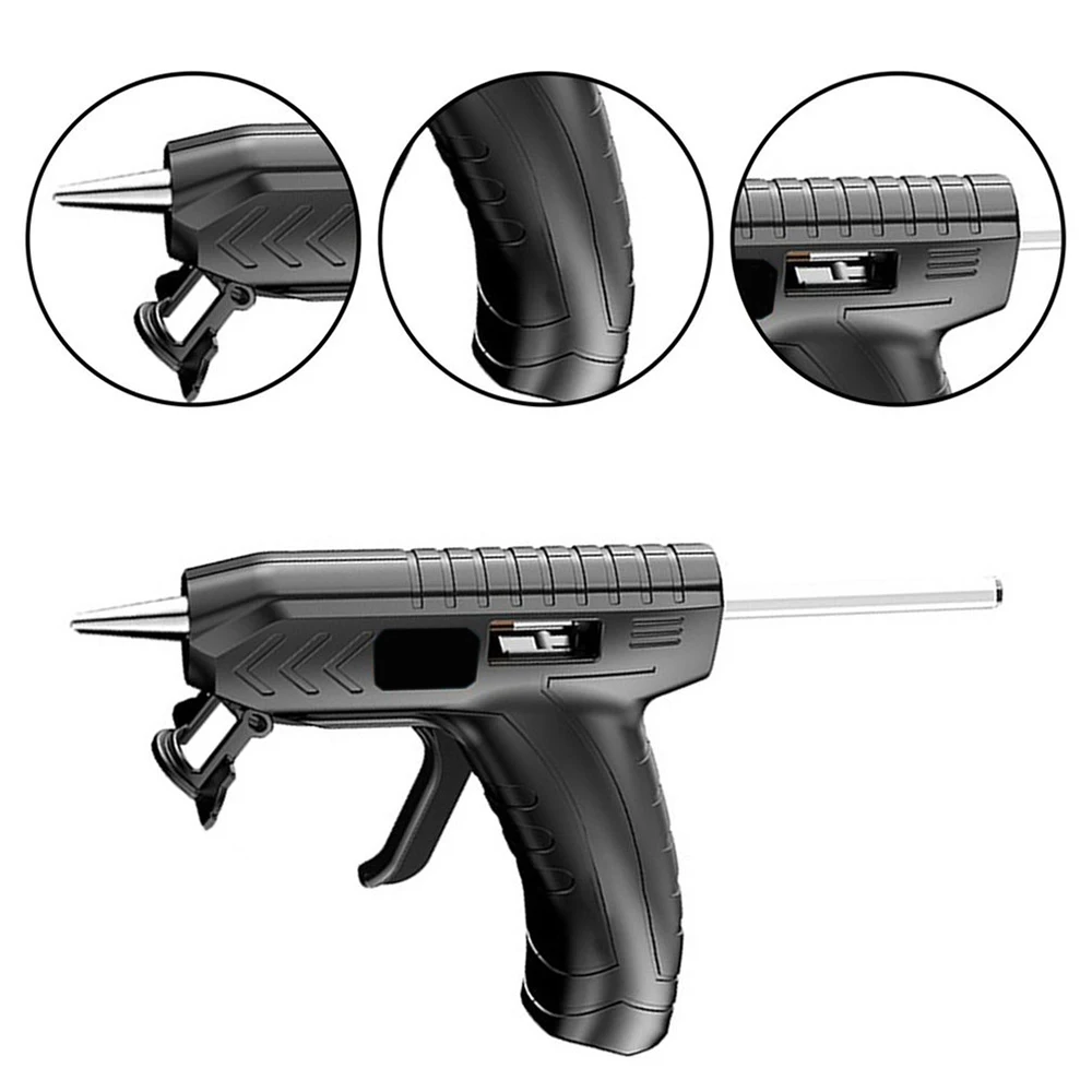 Household Lithium Electrothermal Glue Gun with 7mm Glue Sticks Industrial Guns Heat Temperature Thermo Electric Repair Tool 4