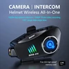 Q28 Motorcycle WIFI Bluetooth Helmet Headset HD Driving Recorder Wireless Camera 1080P Hard Disk Video Recorder Call Headset 4