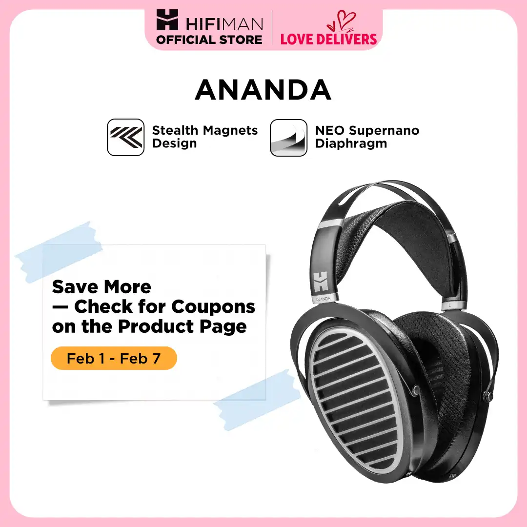 HIFIMAN Ananda Stealth Magnet Open-Back Over-Ear Full-Size Planar
