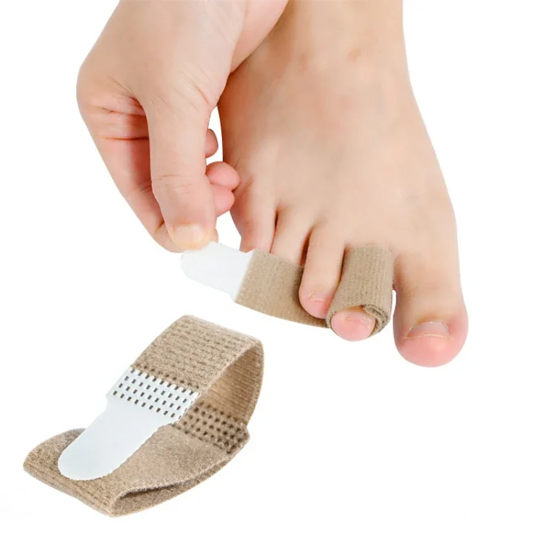 Toe Separators Toe Finger Straightener Hammer Toe Tape Hallux Valgus Corrector Bandage Separator Splint Wraps Foot Care Supplies