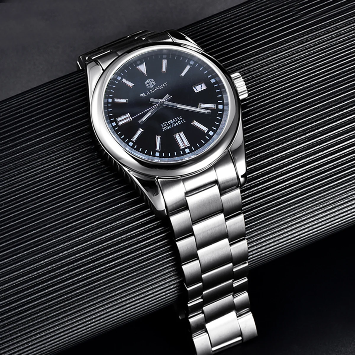 

SEA KNIGHT Men 200M Diver Watches 316 Steel Sapphire Glass C3 Luminous Japan NH35 Automatic Mechanical Luxury Man Wristwatches