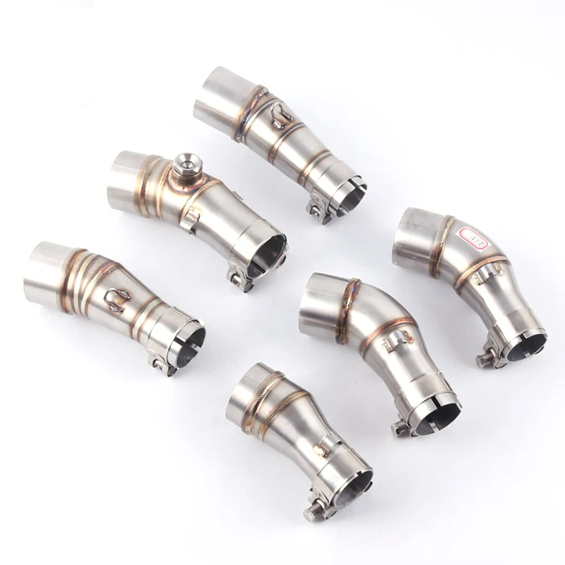 Motorcycle Adapter Exhaust Middle Pipe For Kawasaki Ninja 250 250R Z250 Z300 ER6N R25 R3 GP Muffler Link Pipe Middle Section - Image 6