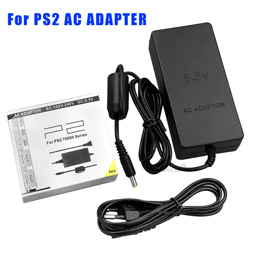 Charger Type C Power Adapter Switching Power Supply Power Supply Game Console Power Adapter Power Adapter AC 100~240V Adapter Power Supply Charger Cord DC 8.5V 5.6A Adaptor For Sony Playstation PS2 Slim 70000 Series
