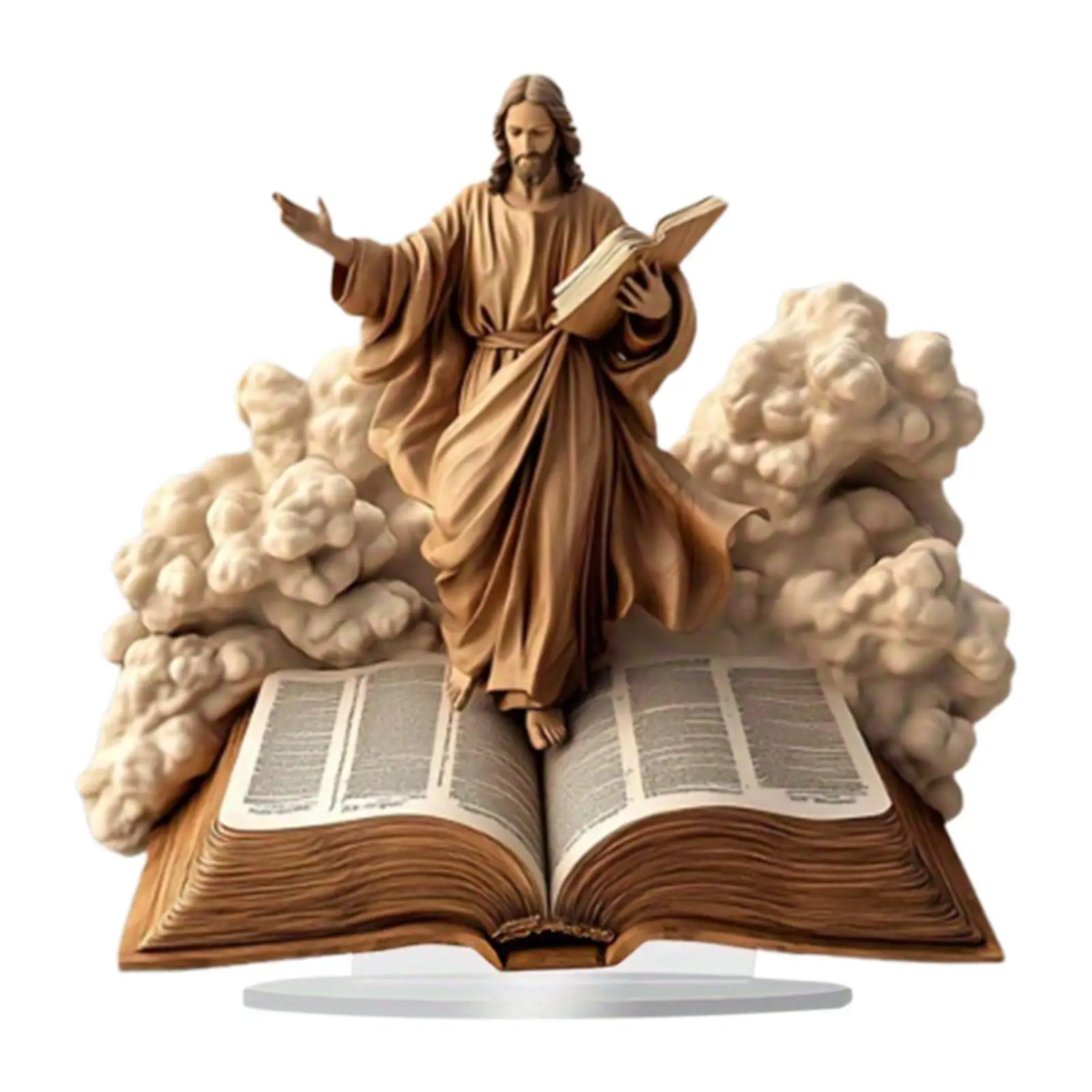 Jesus Ornament Christian Saint (9.06 x9.06 Inches) Party Favors Home Decor