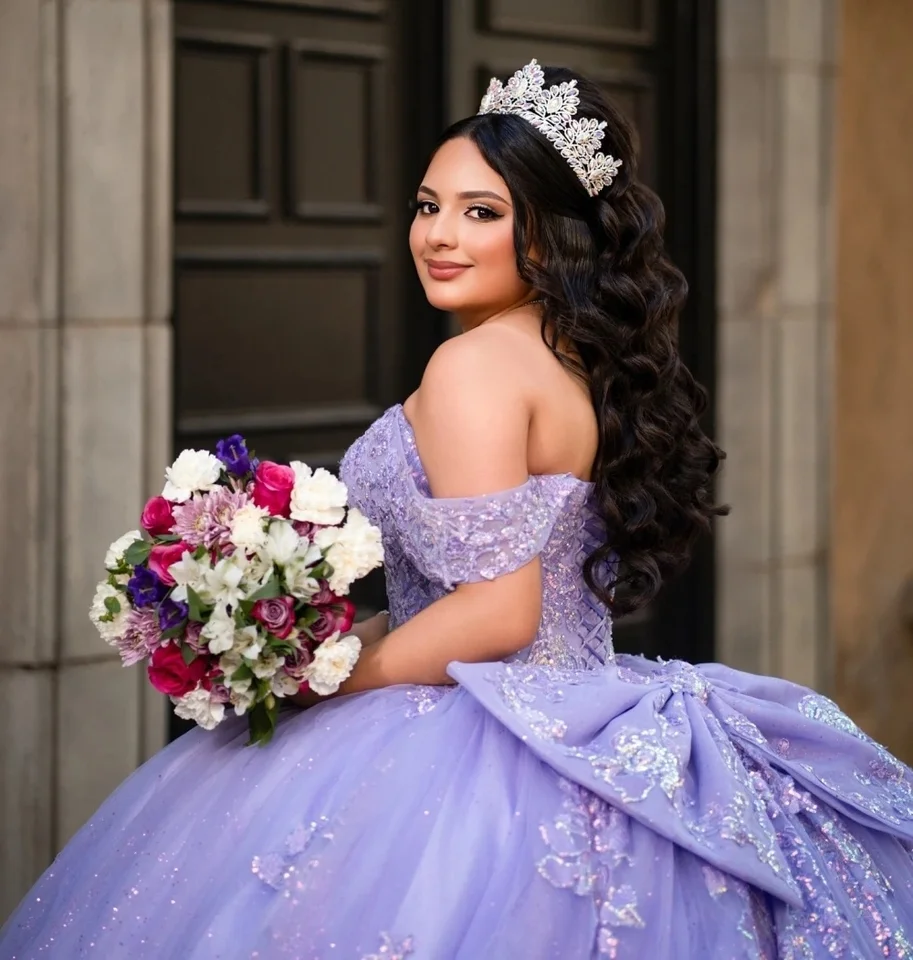 Lilac Charro Quince Dress Lilac Charro Quinceanera Dresses Ball Gown Off The Shoulder Lilac Charro Quince Dress Lilac Charro Quinceanera Dresses Ball Gown Off The Shoulder