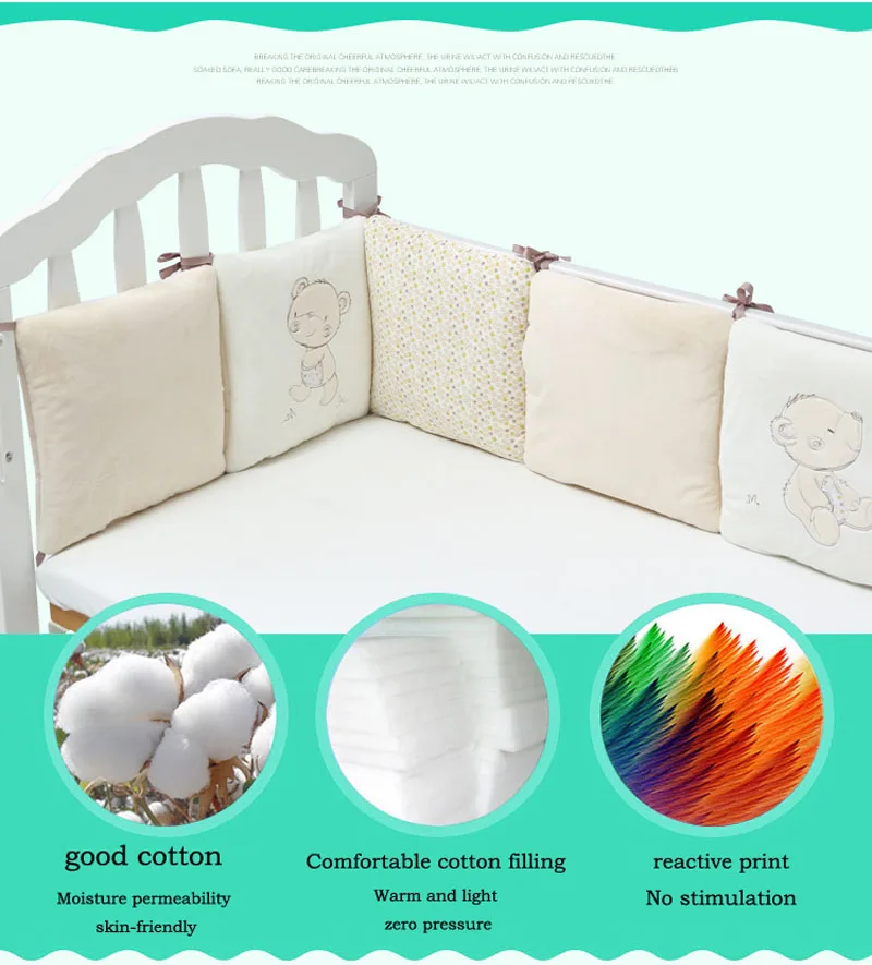 

Cushions For Chairs 6 PC, 30x30cm Chair Cushions With Ties, Pure Cotton Bear Pattern Cushion