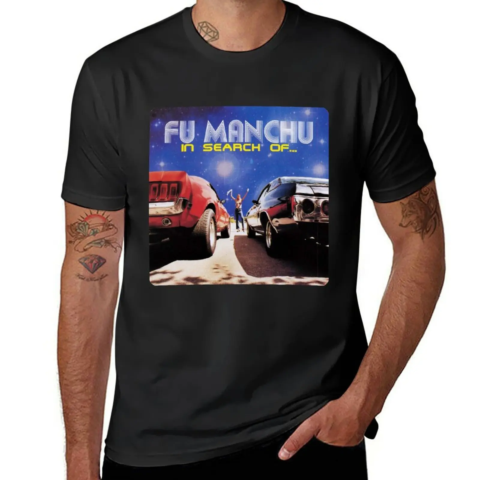 New Fu Manchu: In search of … T-Shirt kawaii clothes Short sleeve tee t shirts for men graphic