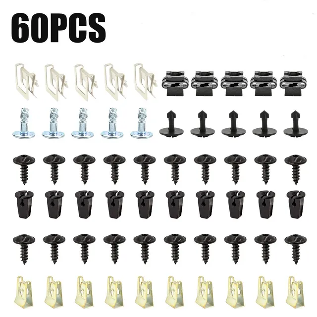 N90974701 For AUDI A4 A6 A8 TT Undertray Engine Under Cover Fixing Clips Screw Kit 60pcs Automotive Wearing Parts 1