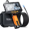 Teslong 5 inches IPS Inspection Camera, Dual Lens Borescope, Endoscope Camera with 7 LEDs, 5000mAh, Flashlight, Case, 32GB 1
