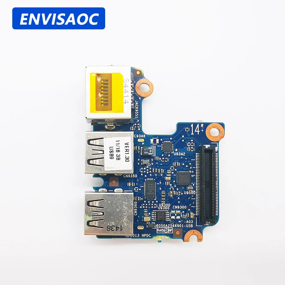 Usb Jack Board For Hp Probook 640 G1 645 G1 Laptop Lan Rj45 Ethernet Usb Jack Board 6050A2566901-Usb-A03