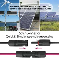 Connecteur de panneau solaire XT60 femelle, cordon d'alimentation 12awg, câble de chargement de stockage d'énergie, cellules photovoltaïques, accessoires de système solaire 3