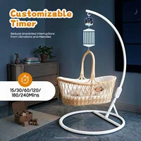 Contrôleur de balançoire électrique réglable à 9 niveaux pour bébé, contrôleur à bascule suspendu avec minuterie réglable pour berceaux à ressort oscillants 5