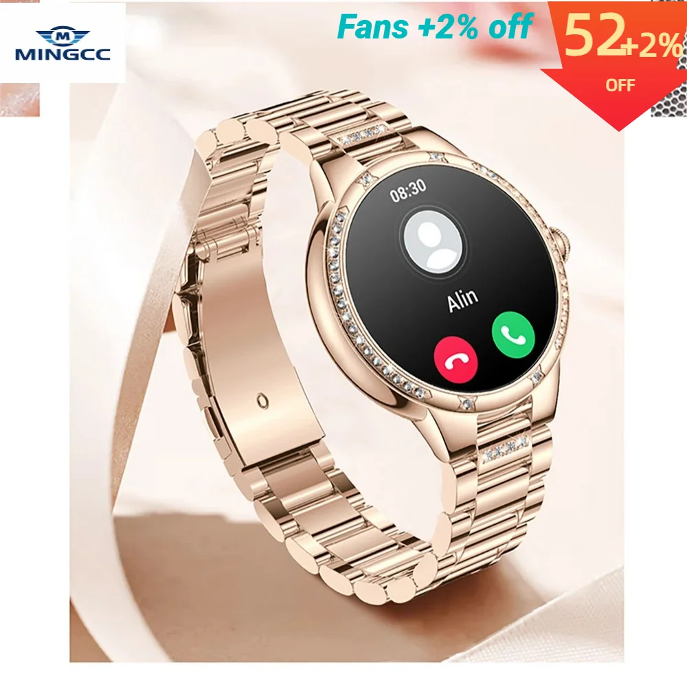 

Heart Rate Blood Pressure /Oxygen Monitoring Bluetooth Call Exercise Record Health Alert IP67 Waterproof Smartwatch For Women