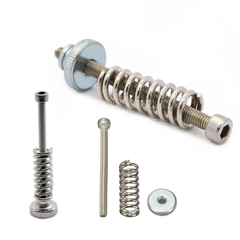 레벨링 용수철 부품, 3D 프린터 핫 베드 플랫폼용 M3 나사 손잡이