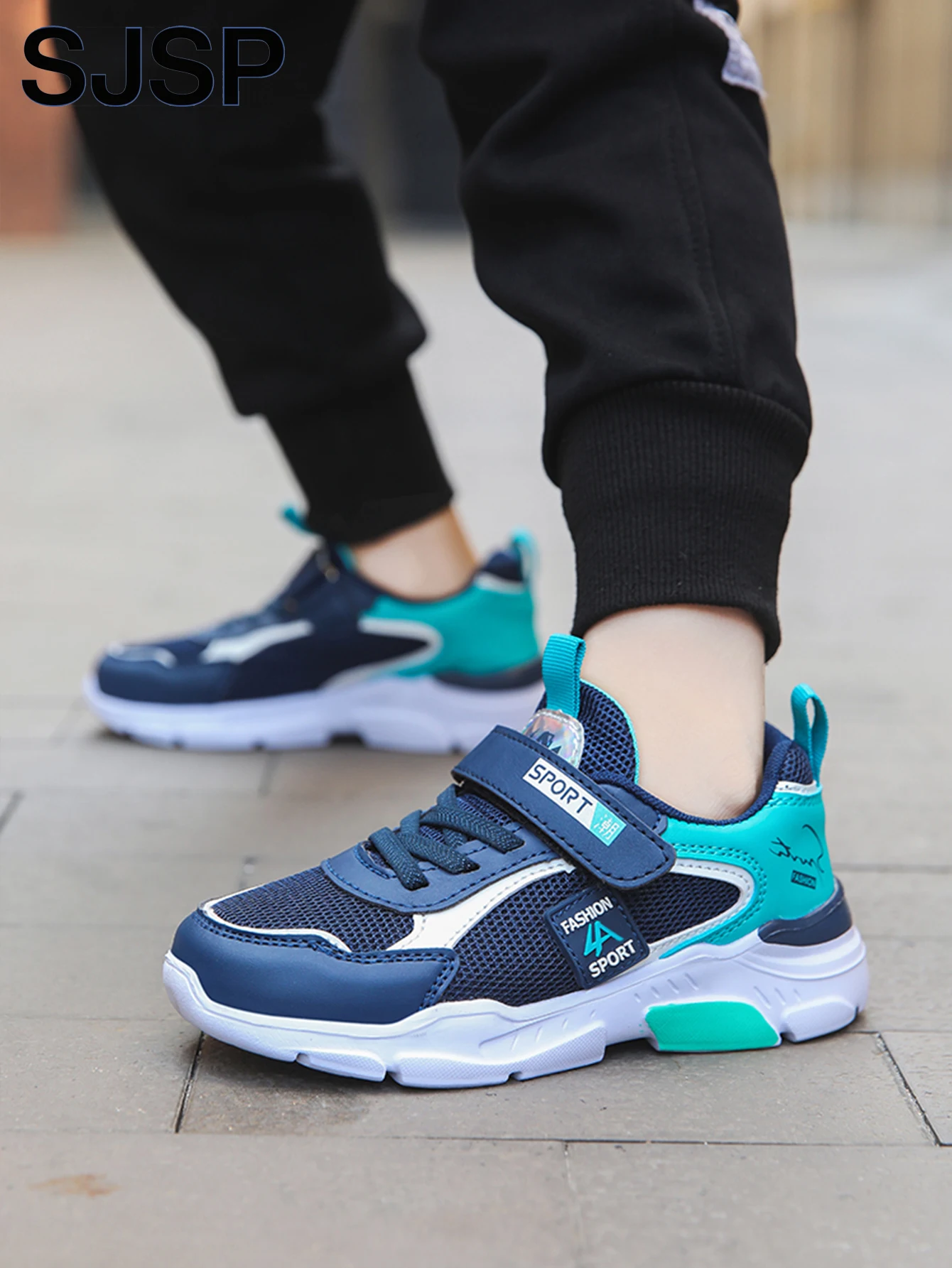 Children's Sports Shoes for Boys, Fashionable Mesh Breathable Casual Sports Shoes, Lightweight Running Shoes, Comfortable - 5