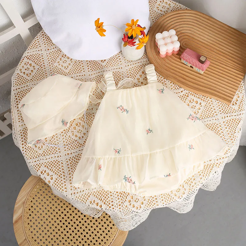 Floral Baby Girls Summer Bodysuit Dress