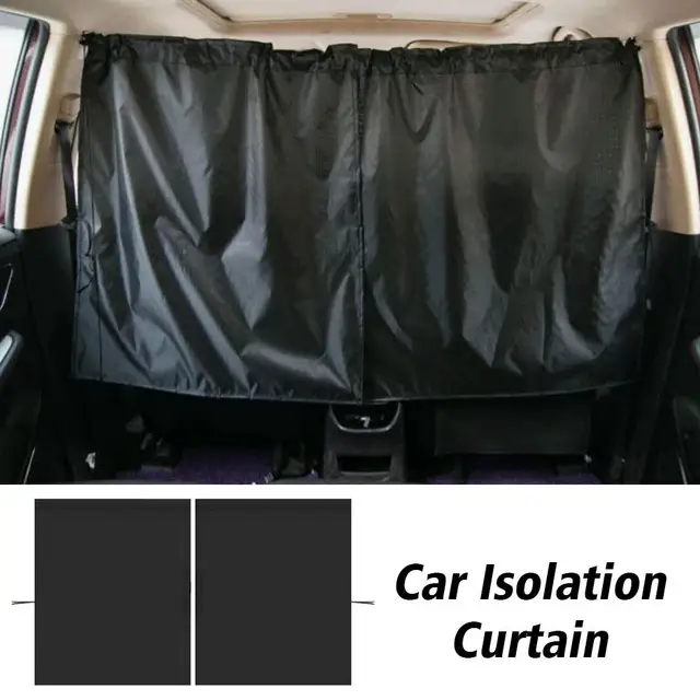Rideau de protection solaire, 2 pièces/ensemble, isolation de voiture,  taxi, cloison, accessoires d'intérieur de voiture commerciale