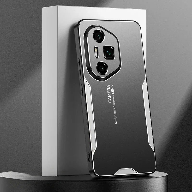 Luxury Aluminum Alloy Matte Back Phone Case - Cold Skin Feel, Shockproof Protection