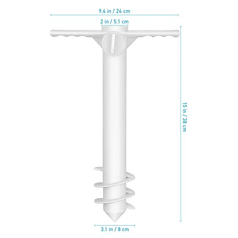 2022 New Beach Umbrella Sand Anchor Plastic Camping Umbrella Stand Grassland Umbrella Anchor Vacation Essentials