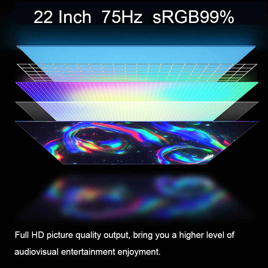 AOCZ-22/24 ġ PC  ǽ ӿ ǻ ÷ FHD 1080P IPS Ʈ ũ HDMI, VGA Power Por, 1920*1080 콺 е