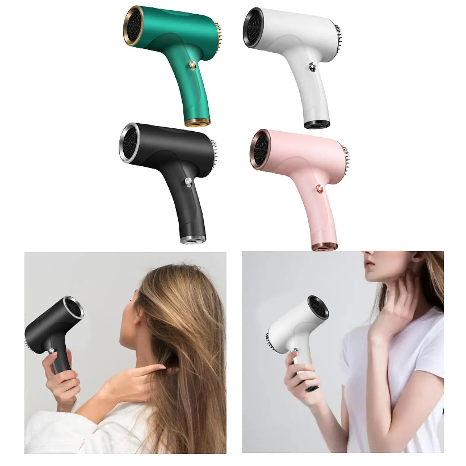 Rechargeable Cordless Hair Dryer Two Speeds Portable Powerful Blow Dryer for Home Dormitory Travel Use Rechargeable Cordless Hair Dryer Two Speeds Portable Powerful Blow Dryer for Home Dormitory Travel Use