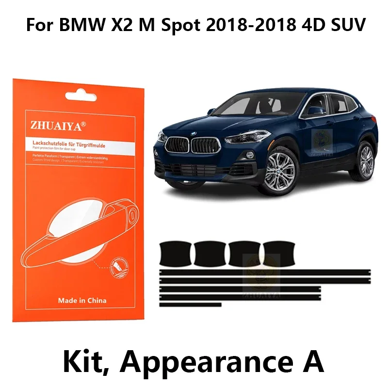 

Защитная пленка ZHUAIYA для красок дверной ручки, ТПУ PPF для BMW X2 M Spot 2018-2018 4D SUV, автомобильные аксессуары