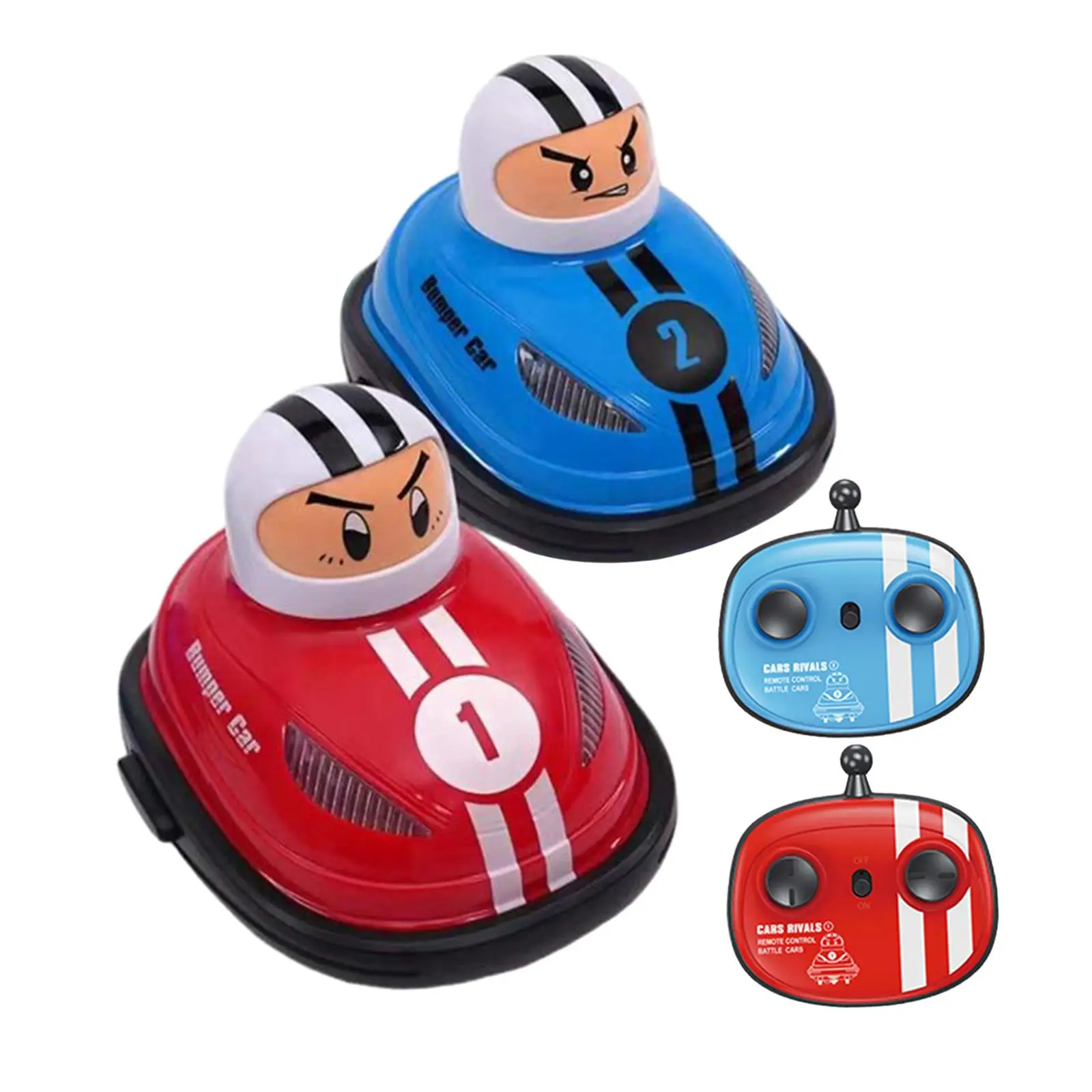 2 Player Head to Head Battle Sturdy Simple to Control RC Speed Bumper Cars for Teens Ages 6 and up Kids Children Valentine's Day 5