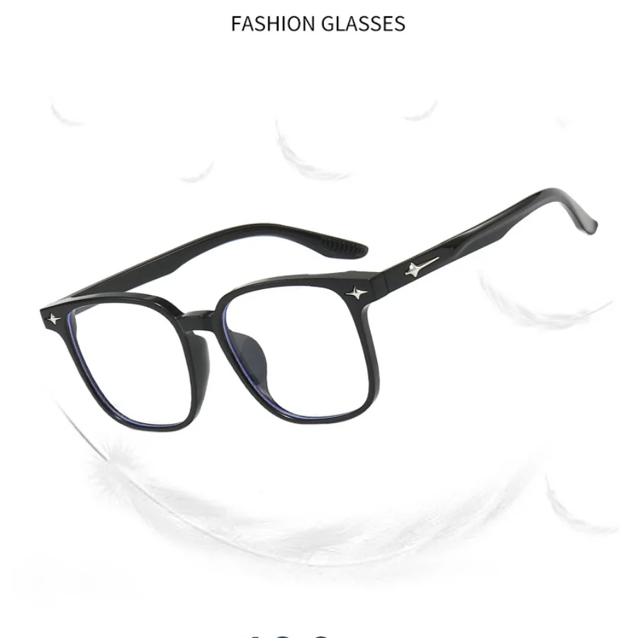 Eyeglasses Glasses Frame Retro Flat Lenses Anti Blue Light Casual Spectacle Eyewear anti blue light glasses eyewear frames fashion eyeglasses