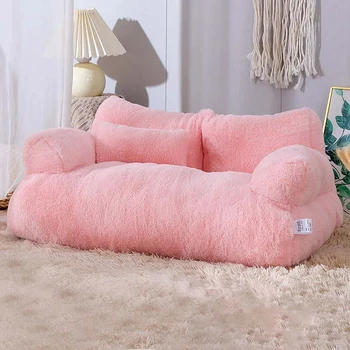 Luxury Cat Bed Sofa Winter Warm Cat Nest Pet Bed for Small Medium Dogs Cats Comfortable Plush Puppy Bed Pet Supplies 3