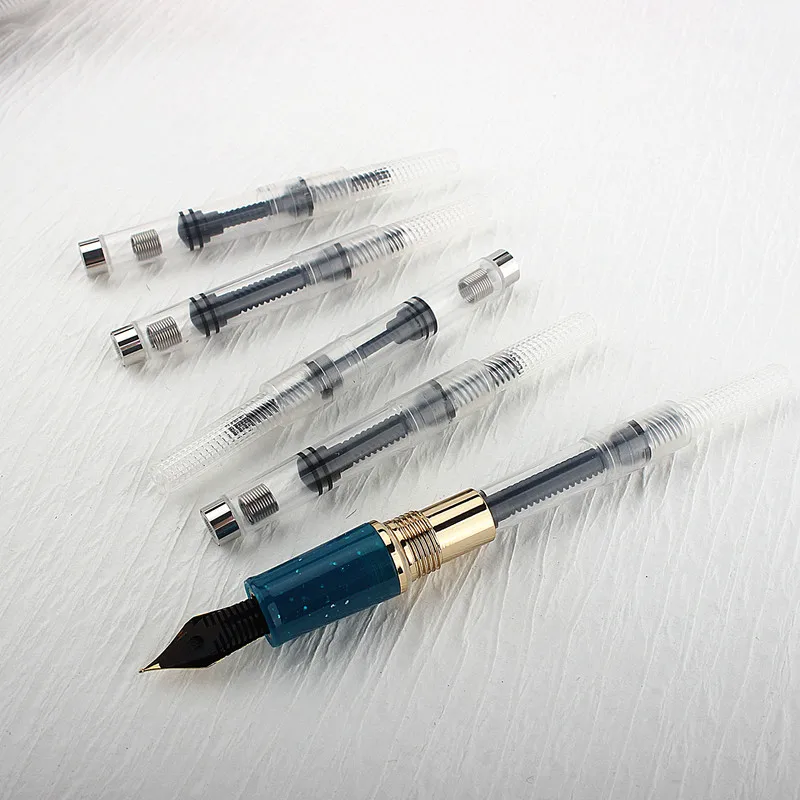 10-Piece Black Fountain Pen Ink Refill Set
