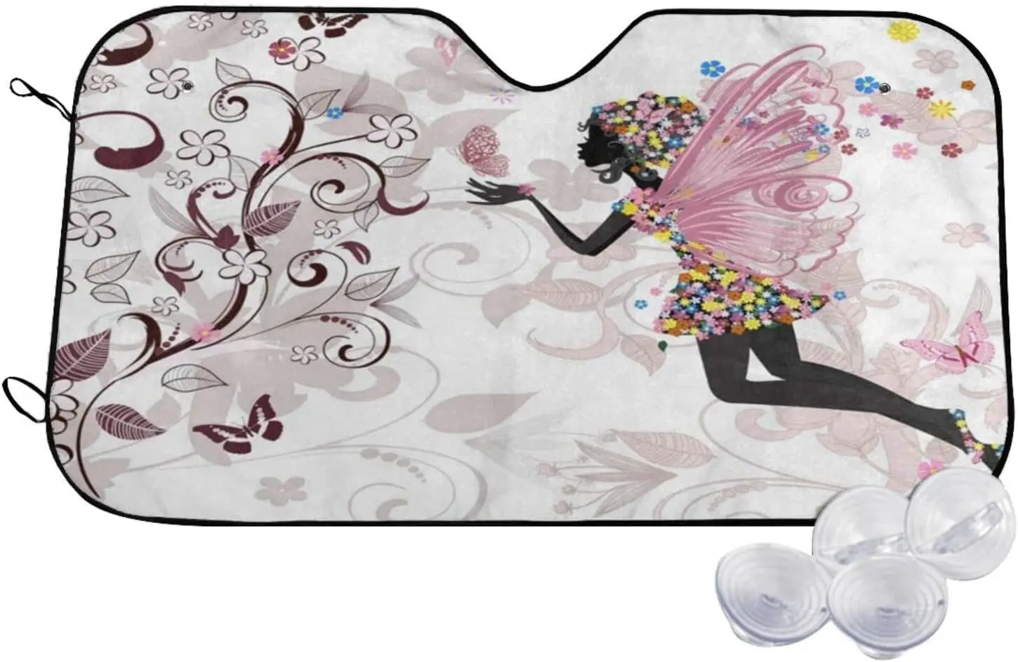 

Красивый винтажный солнцезащитный козырек бабочки для девушек солнцезащитный козырек для большинства блоков седанов внедорожников с максимальным УФ-лучом сохраняет ваш автомобиль прохладным