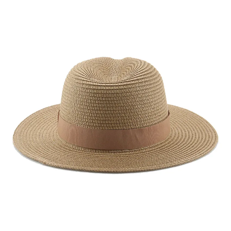 Hats for Women Bucket Sun Hats Ribbon Band Men Hat Straw Summer Panama Formal Outdoor Party Picnic Bucket Hat Sombreros De Mujer