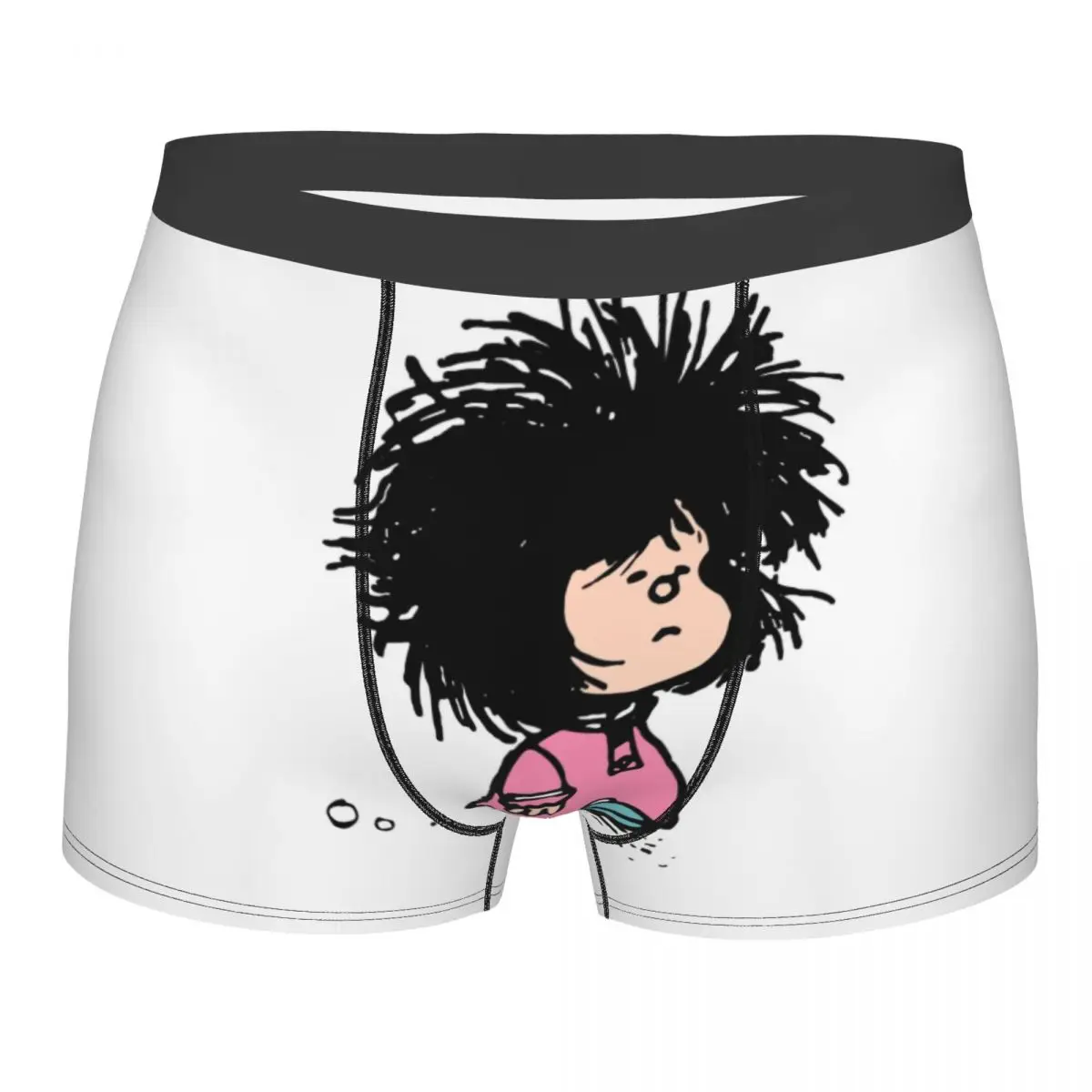 

Humor Manga Mafalda Underwear Male Print Custom Quino Argentina Cartoon Boxer Briefs Shorts Panties Breathable Underpants