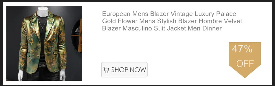 casual blazer for men Blazer Luxury Masculino Metal Gold YarnJacquard Terno Masculino Slim Jacket Fashion Stage Banquet Dress Retro Palace Blazers Men coat suit for men