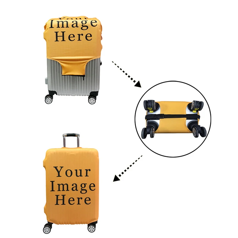 New African Tribal Lion Luggage Protective Cover Travel Suitcase Cover Elastic Dust Cases For 18 to 32 Inches Travel Accessories