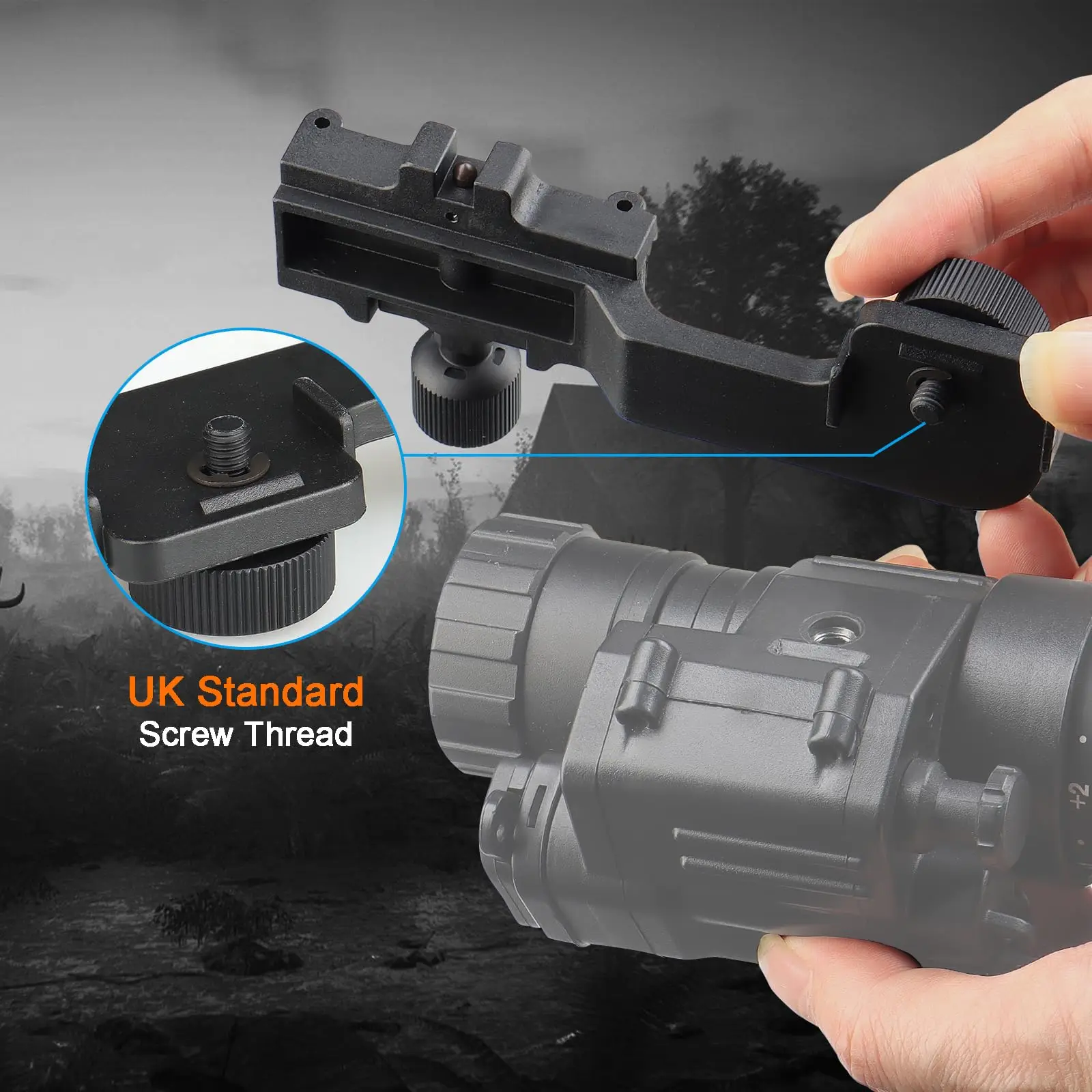 BOOIU New Adjustable J-Arm Headset Adapter PVS14 Night