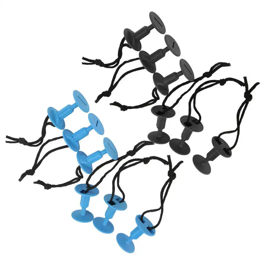 Description Picture 4 of item6 Pieces Surfboard Leash Plugs with Cords Strings Water Sports Surfing Accessories Plastic Surf Leash Plug Bodyboard Accessory