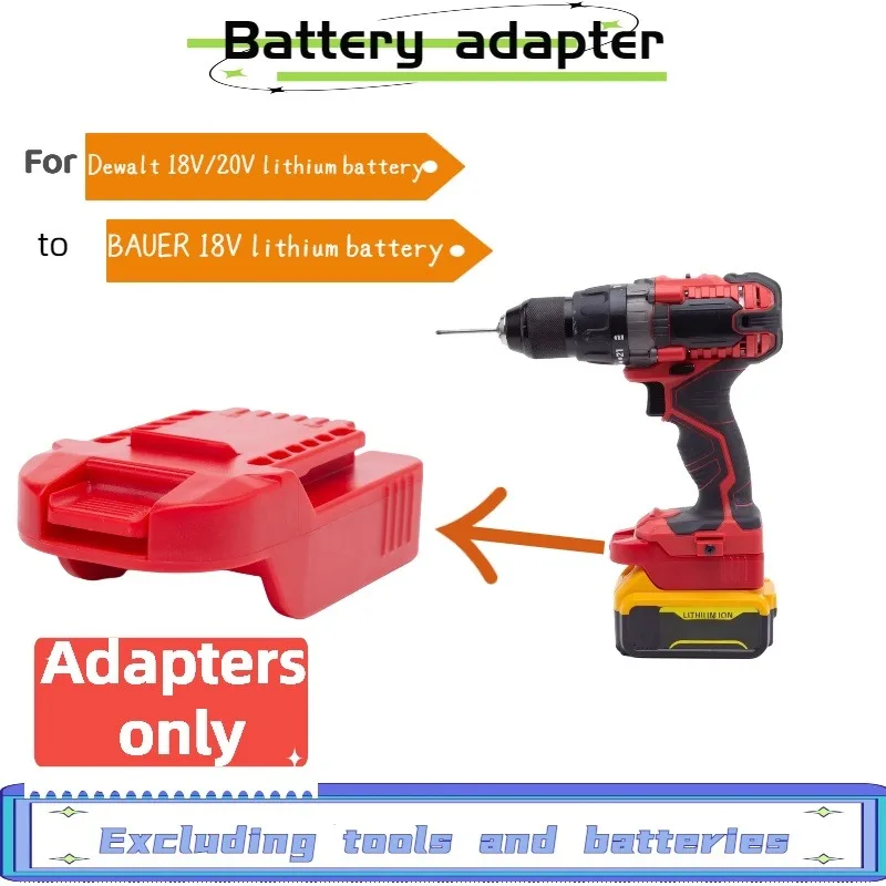 For Dewalt 18V/20V Lithium Battery Adapter To BAUER 18V Lithium Electric Tool Battery (excluding Tools and Batteries) 12 6v 22ah 25ah 23ah lithium ion batteries 12volt kids cars electric ride on 100ah battery