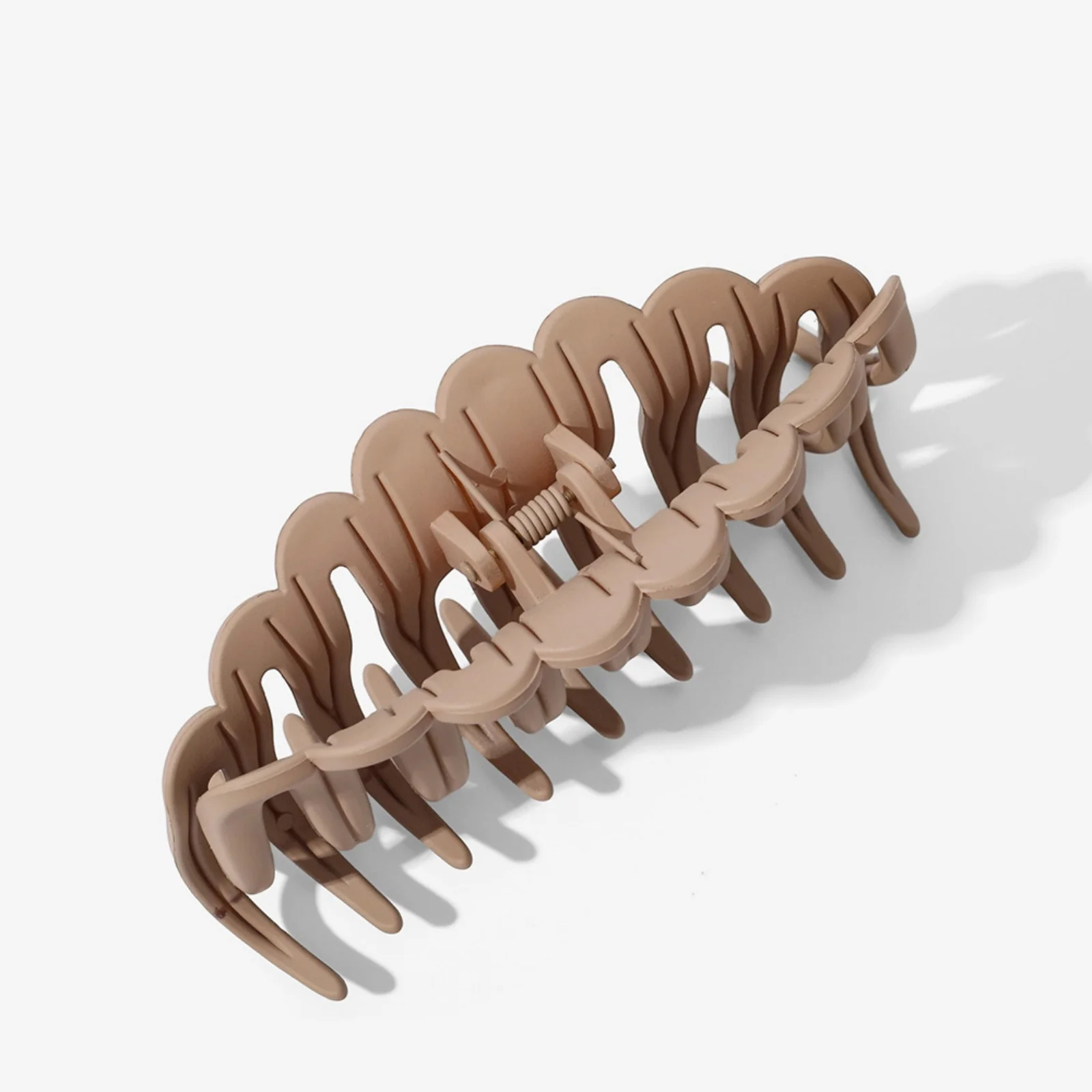 1PC　Minimalist Matte Hair Claw Clips Set, Neutral Tones for Elegant Updos, Durable Styling Accessories for Women