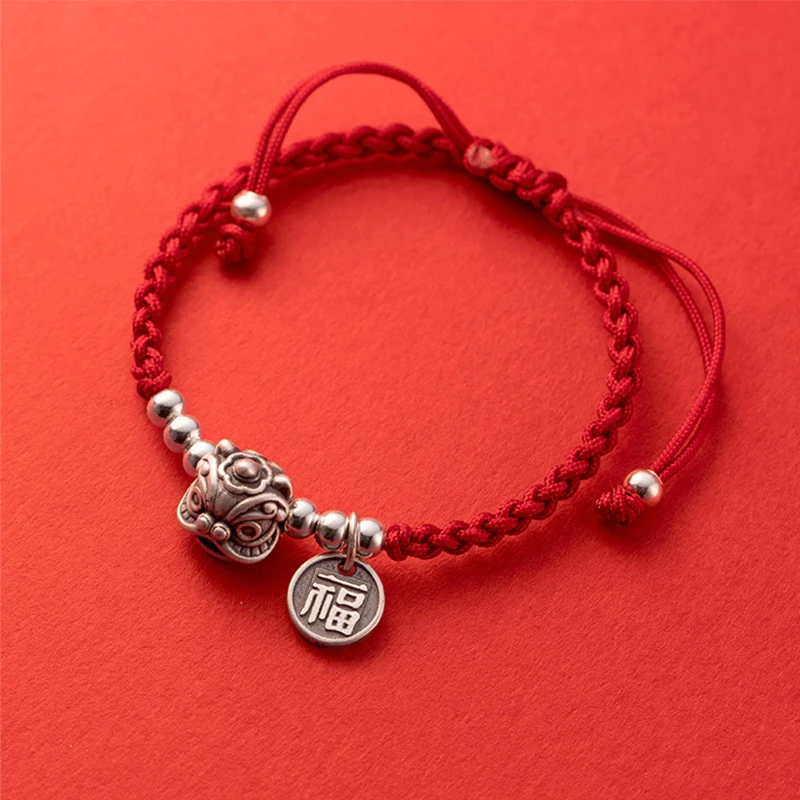 Pulseras Cuerda Roja Ajustables - Juego De 2 Para Protección Y Buena Suerte