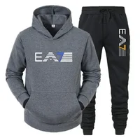 Ensemble de vêtements de sport pour hommes, ensemble deux pièces + pantalon à la mode et décontracté, automne et hiver 2
