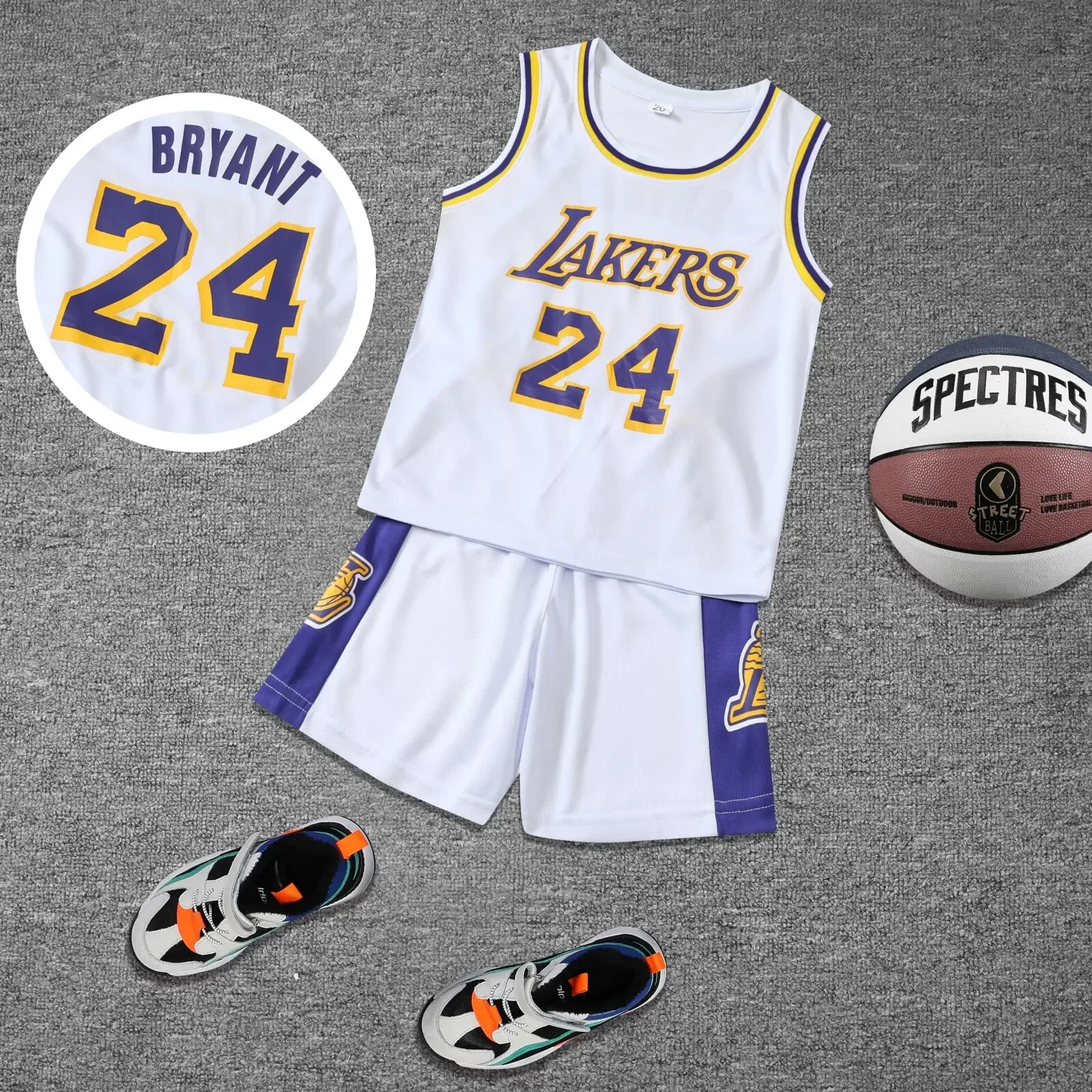 Children Clothing Set Basketball Clothing Female T-shirt Short-sleeved Competition Team Training Two-piece Set Jersey
