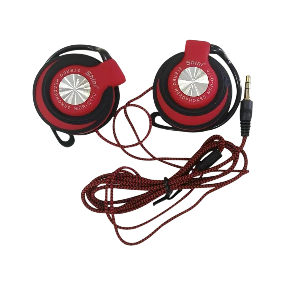 3.5mm Wired Headphones HIFI Studio Monitor, Over-Ear Bass Enhanced Headset with Adjustable Ear Hook for Music Gaming